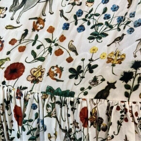 Samantha Pleet dress ivory illuminated unicorn print 0 - Picture 7 of 16